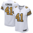 Womens New Orleans Saints Alvin Kamara White Alternate Game Player Jersey Gift for New Orleans Saints fans