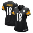 Womens Pittsburgh Steelers Diontae Johnson Black Game Jersey Gift for Pittsburgh Steelers fans