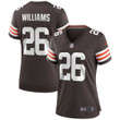 Womens Cleveland Browns Greedy Williams Brown Game Jersey Gift for Cleveland Browns fans
