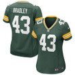 Womens Green Bay Packers Hunter Bradley Green Game Jersey Gift for Green Bay Packers fans
