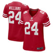 Womens San Francisco 49ers KWaun Williams Scarlet Game Jersey Gift for San Francisco 49Ers fans