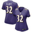 Womens Baltimore Ravens DeShon Elliott Purple Game Jersey Gift for Baltimore Ravens fans