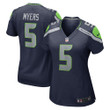Womens Seattle Seahawks Jason Myers College Navy Game Jersey Gift for Seattle Seahawks fans