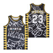 Martin I Am The Man 23 Graffiti Black Basketball Jersey Gift For Martin Shown Fan