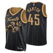 Toronto Raptors Dalano Banton 45 NBA Basketball Team City Edition Black Jersey Gift For Raptors Fans