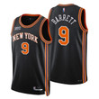 New York Knicks RJ Barrett 9 NBA Basketball Team City Edition Black Jersey Gift For Knicks Fans