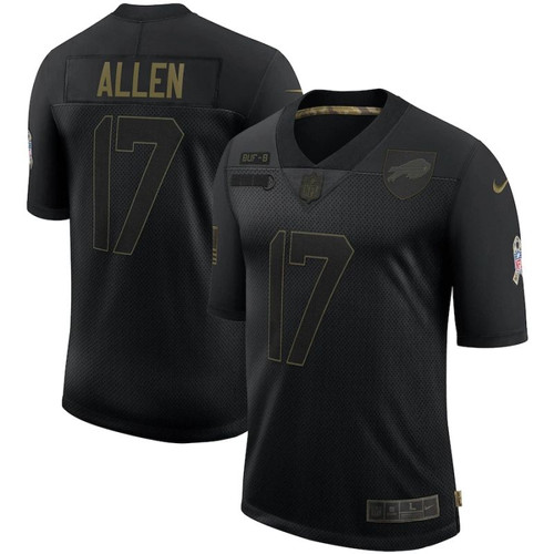 Buffalo Bills Josh Allen #17 NFL 2020 Black Jersey