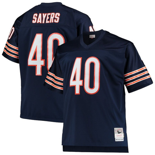 Chicago Bears Gale Sayers Mitchell & Ness Navy Big & Tall 1969 Retired Player Jersey