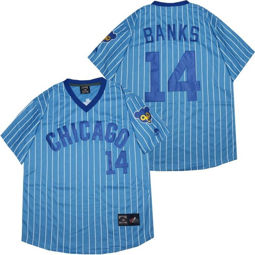 Chicago Cubs Ernie Banks #14 2020 MLB Blue jersey