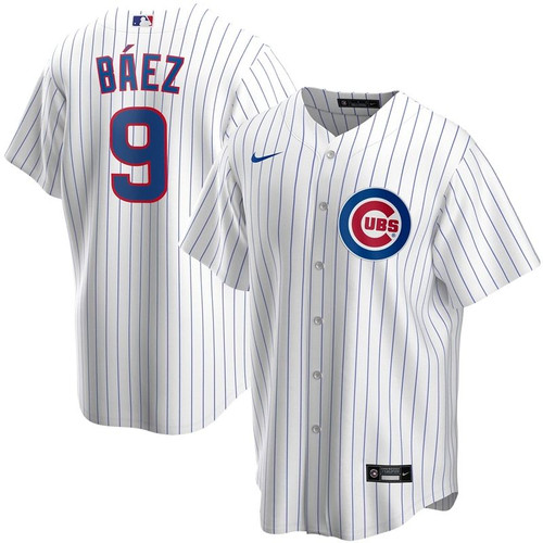 Chicago Cubs Javier Báez #9 2020 MLB White jersey