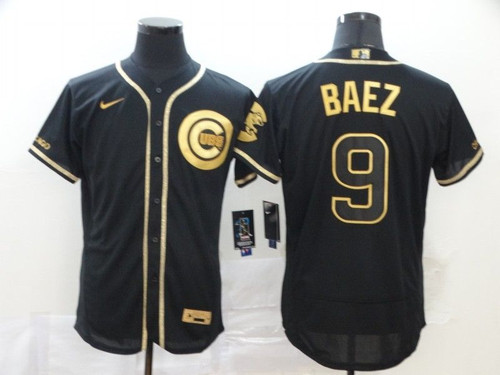 Chicago Cubs Javier Báez #9 2020 MLB Black jersey