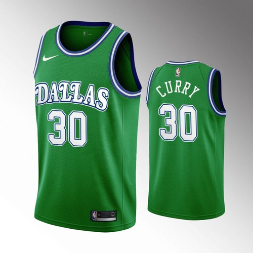 Dallas Mavericks Stephen Curry #30 2020 NBA New Arrival Green jersey