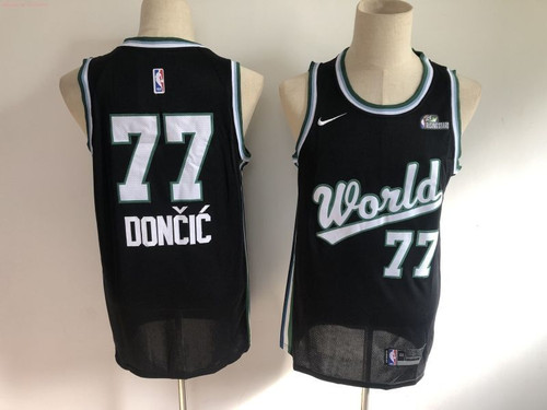 Dallas Mavericks Luka Doncic #77 2020 NBA New Arrival Black jersey