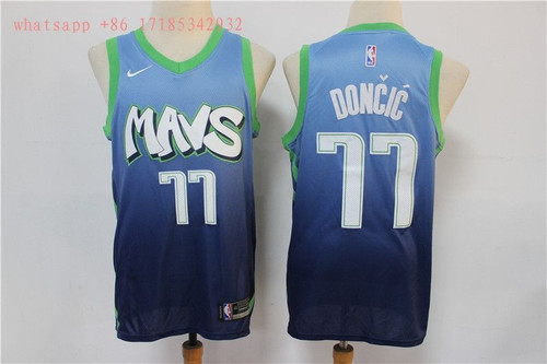Dallas Mavericks Luka Doncic #77 2020 NBA New Arrival Blue jersey