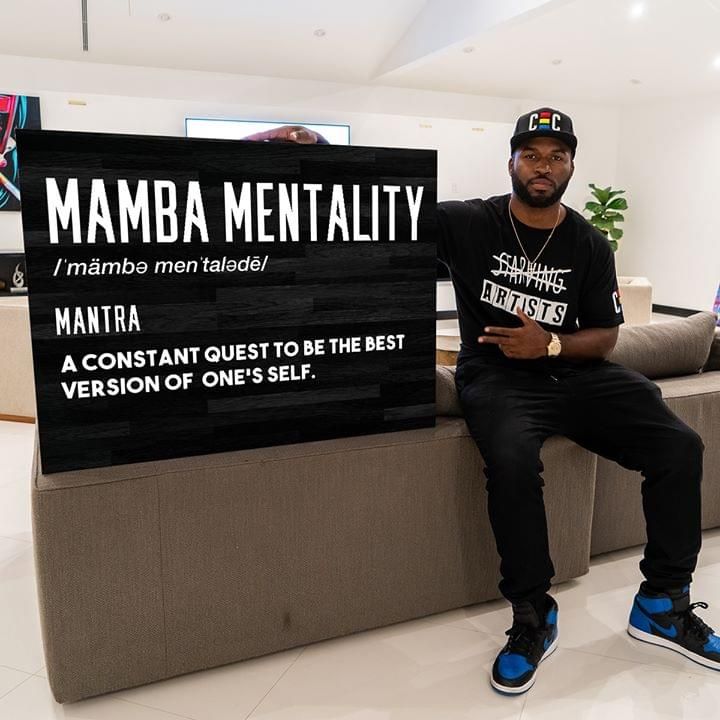Mamba mentality definition constant quest to be best version of one's self poster poster canvas