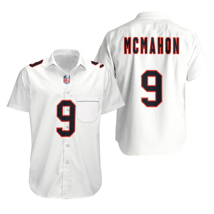 Chicago Bears Jim McMahon #9 Great Player NFL American Football Team Custom Game White 3D Designed Allover Gift For Bears Fans