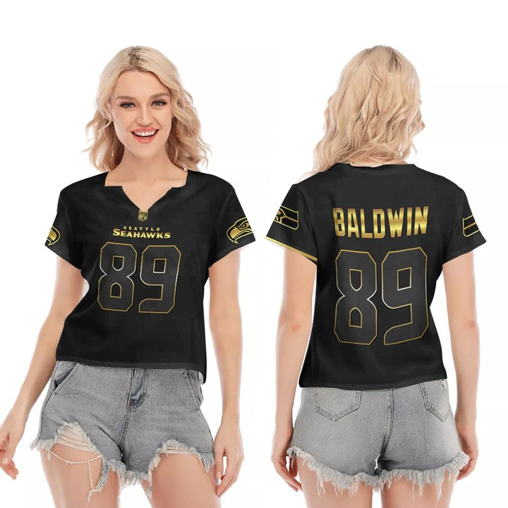 Seattle Seahawks Doug Baldwin #89 NFL American Football Team Black Golden Edition 3D Designed Allover Gift For Seattle Fans