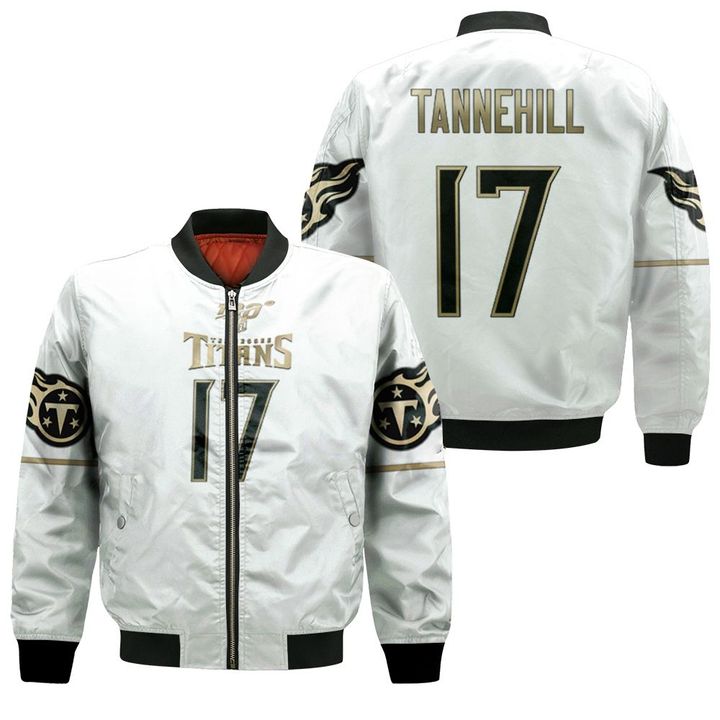Tennessee Titans Ryan Tannehill #11 NFL Great Player White 100th Season Golden Edition Jersey Style Gift For Titans Fans