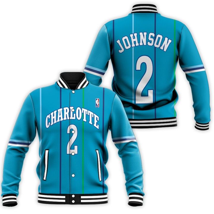 Charlotte Hornets Larry Johnson #2 Legend Player NBA Hardwood Classics Teal 2019 Jersey Style Gift For Hornets Fans