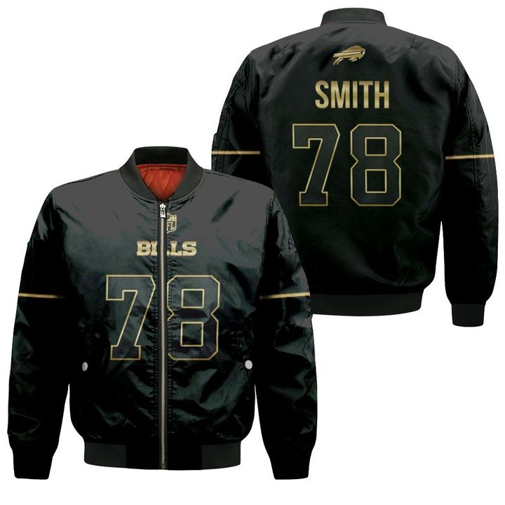 Buffalo Bills Bruce Smith #78 Great Player NFL Black Golden Edition Vapor Limited Jersey Style Gift For Bills Fans