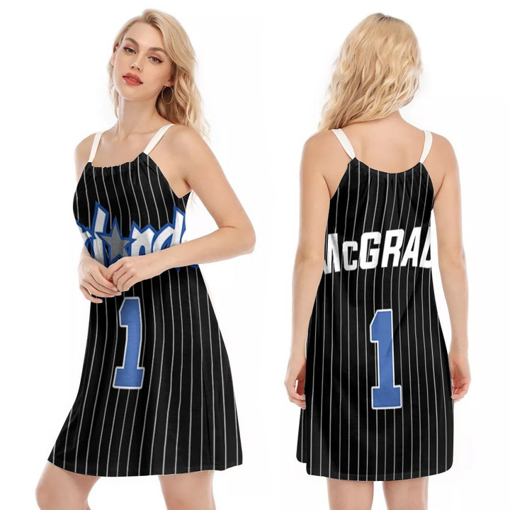 Orlando Magic Tracy McGrady #1 Great Player NBA Basketball Team Logo 3D Designed Allover Gift For Orlando Fans