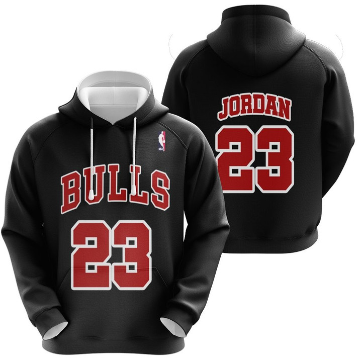 Chicago Bulls Michael Jordan #23 NBA Great Player Throwback Black Jersey Style Gift For Bulls Fans