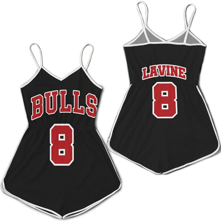 Chicago Bulls Zach LaVine #8 NBA Great Player Throwback Black Jersey Style Gift For Bulls Fans 1