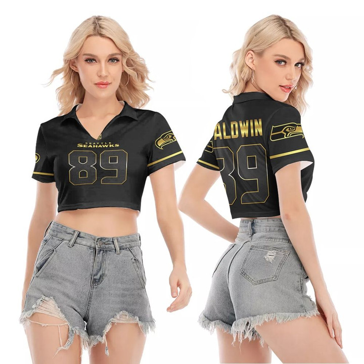 Seattle Seahawks Doug Baldwin #89 NFL American Football Team Black Golden Edition 3D Designed Allover Gift For Seattle Fans