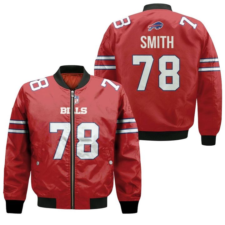 Buffalo Bills Bruce Smith #78 Great Player NFL American Football Red Color Rush Jersey Style Gift For Bills Fans