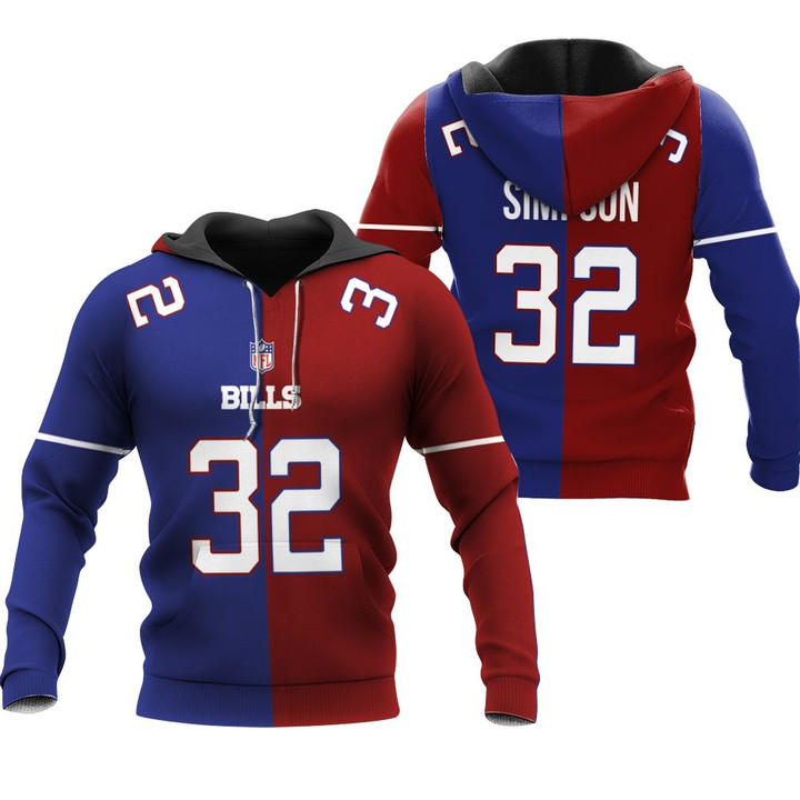 Buffalo Bills O. J. Simpson #32 Great Player NFL Vapor Limited Royal Red Two Tone Jersey Style Gift For Bills Fans