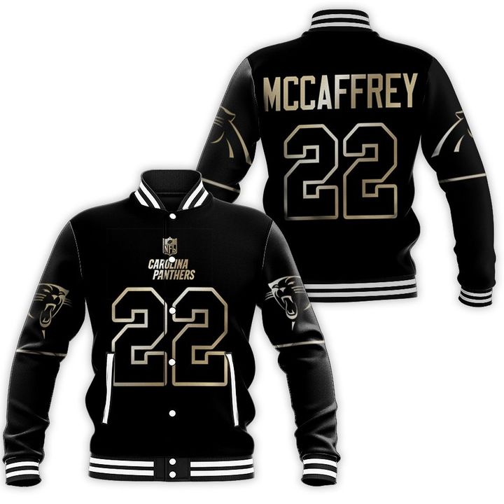 Carolina Panthers Christian McCaffrey #22 NFL Great Player Black Golden Edition Vapor Limited Jersey Style Gift For Panthers Fans