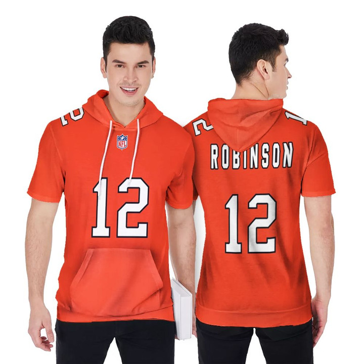 Chicago Bears Allen Robinson #12 NFL Great Player American Football Team Custom Game Orange 3D Designed Allover Gift For Bears Fans