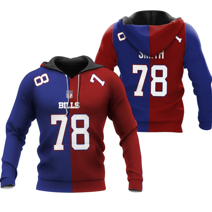Buffalo Bills Bruce Smith #78 Great Player NFL Vapor Limited Royal Red Two Tone Jersey Style Gift For Bills Fans