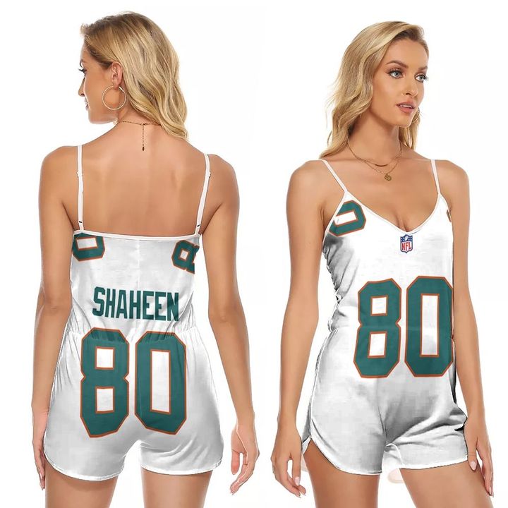 Miami Dolphins Adam Shaheen #80 NFL American Football White 2019 Alternate Game 3D Designed Allover Custom Gift For Dolphins Fans