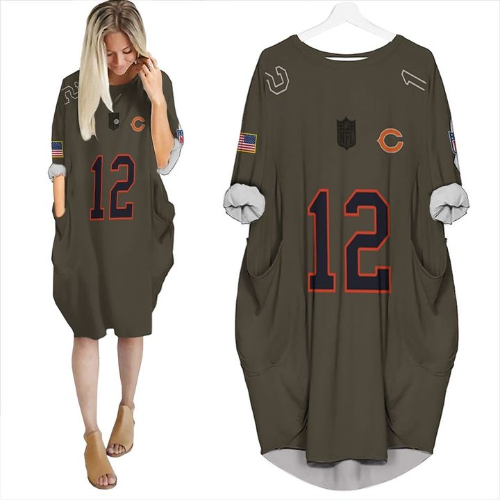 Chicago Bears Allen Robinson #12 Great Player NFL Salute To Service Retired Player Limited Olive Jersey Style Gift For Bears Fans