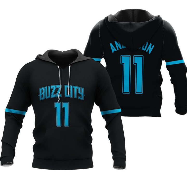 Charlotte Hornets Anderson #11 NBA Great Player Jordan Brand City Edition Swingman Black 2019 Jersey Style Gift For Hornets Fans