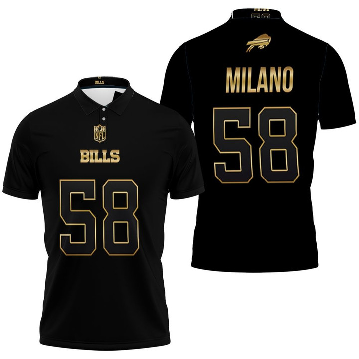 Buffalo Bills Matt Milano #58 Great Player NFL Black Golden Edition Vapor Limited Jersey Style Gift For Bills Fans