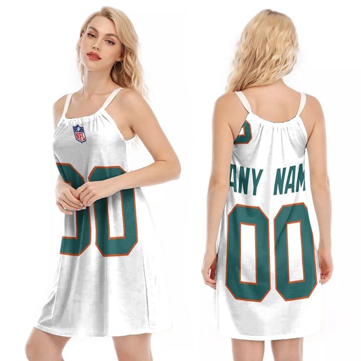 Miami Dolphins NFL American Football White 2019 Alternate Game 3D Designed Allover Custom Gift For Dolphins Fans