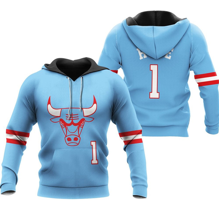 Chicago Bulls Derrick Rose #1 NBA Great Player 2020 City Edition New Arrival Blue Jersey Style Gift For Bulls Fans