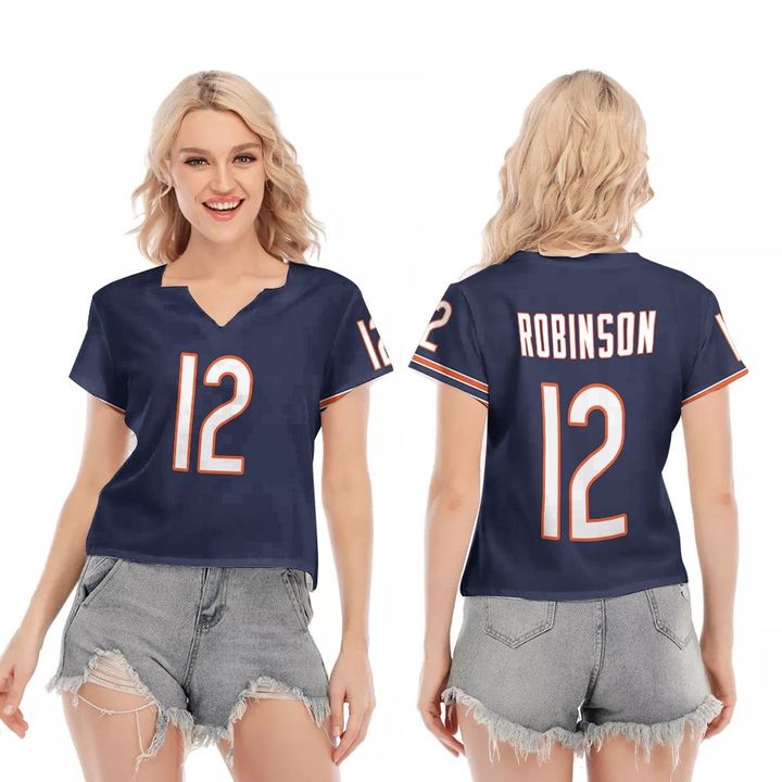 Chicago Bears Allen Robinson #12 Great Player NFL American Football Team Legacy Vintage Navy 3D Designed Allover Gift For Bears Fans