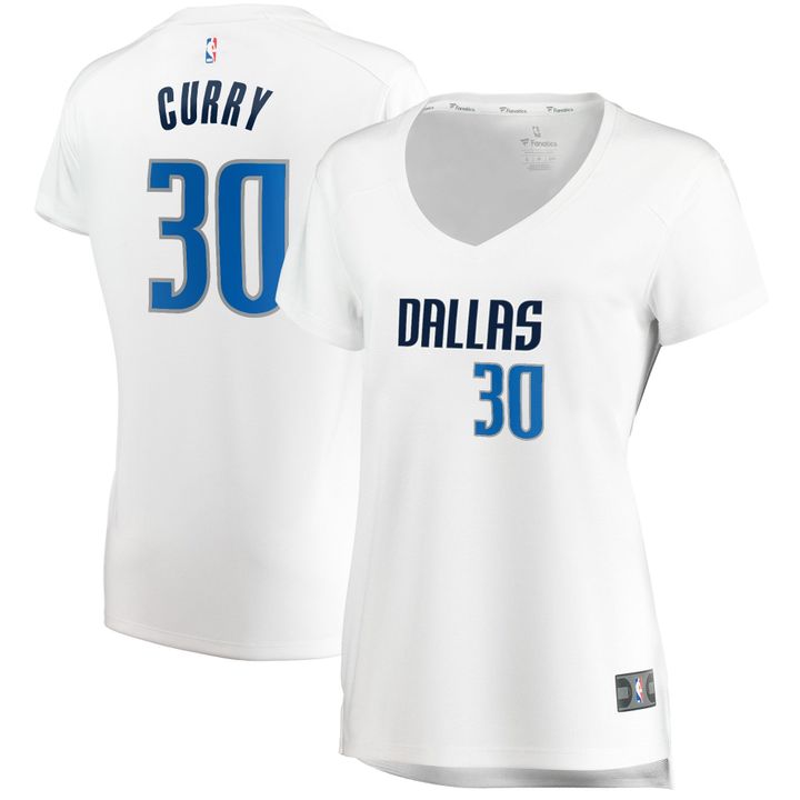 Seth Curry Dallas Mavericks Womens Player Association Edition White Jersey gift for Dallas Mavericks fans