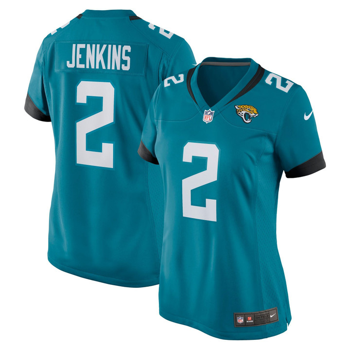 Womens Jacksonville Jaguars Rayshawn Jenkins Teal Game Player Jersey Gift for Jacksonville Jaguars fans