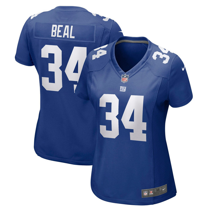 Womens New York Giants Sam Beal Royal Game Player Jersey Gift for New York Giants fans