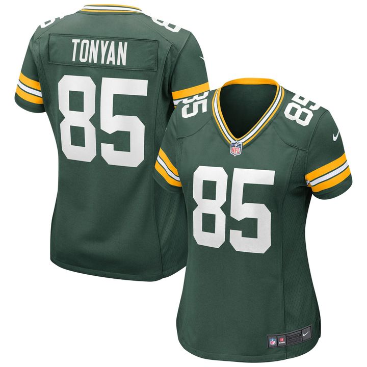 Womens Green Bay Packers Robert Tonyan Green Game Jersey Gift for Green Bay Packers fans