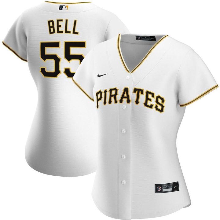 Womens Pittsburgh Pirates Josh Bell White Home Player Jersey Gift For Pittsburgh Pirates Fans