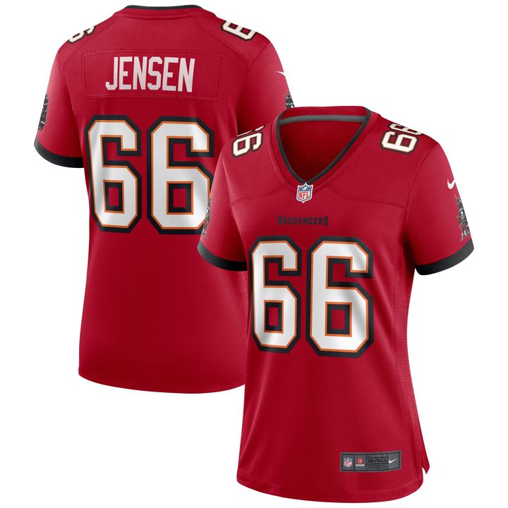 Womens Tampa Bay Buccaneers Ryan Jensen Red Game Jersey Gift for Tampa Bay Buccaneers fans