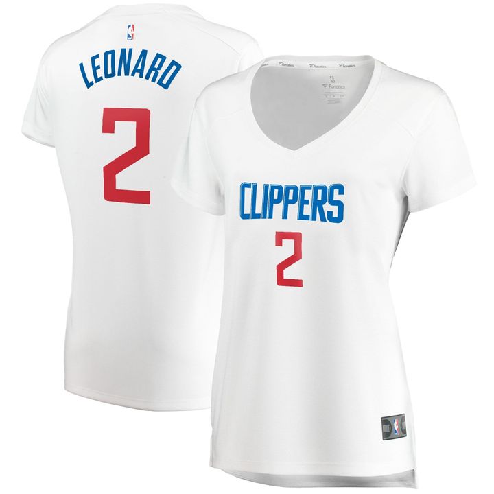 Kawhi Leonard LA Clippers Womens Player Association Edition White Jersey gift for Los Angeles Clippers fans