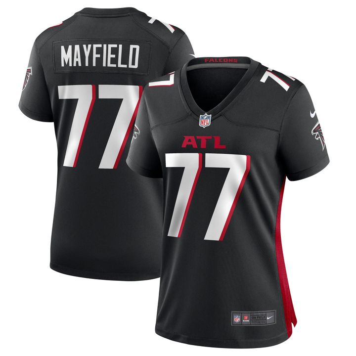 Womens Atlanta Falcons Jalen Mayfield Black Game Jersey Gift for Atlanta Falcons fans