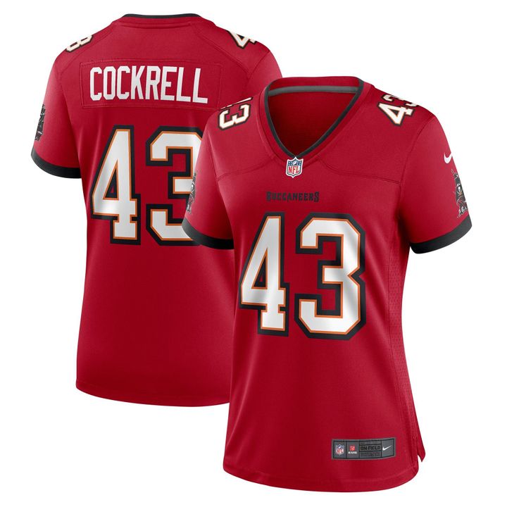 Womens Tampa Bay Buccaneers Ross Cockrell Red Game Jersey Gift for Tampa Bay Buccaneers fans