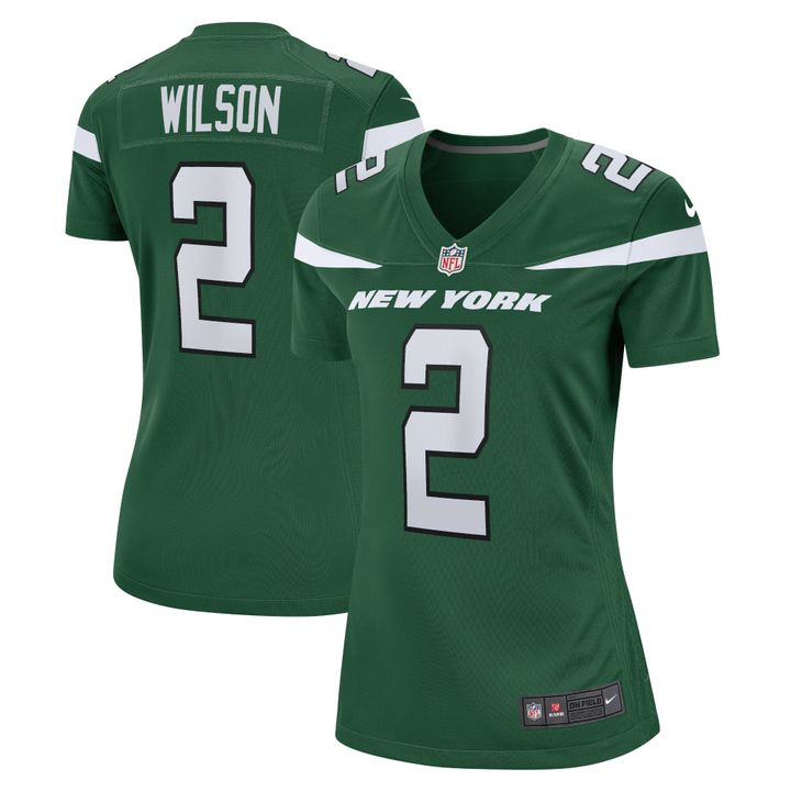 Womens New York Jets Zach Wilson Gotham Green 2021 NFL Draft First Round Pick Game Jersey Gift for New York Jets fans
